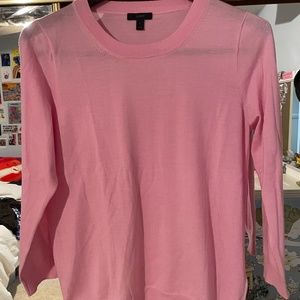 J.Crew Pink Wool Long Sleeve Sweater